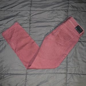 Bullhead washed burgundy skinny jeans 2012